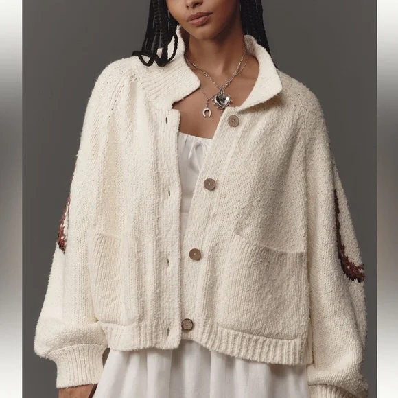 Pilcro Western Horse Graphic Cardigan Sweater - Picture 5 of 8